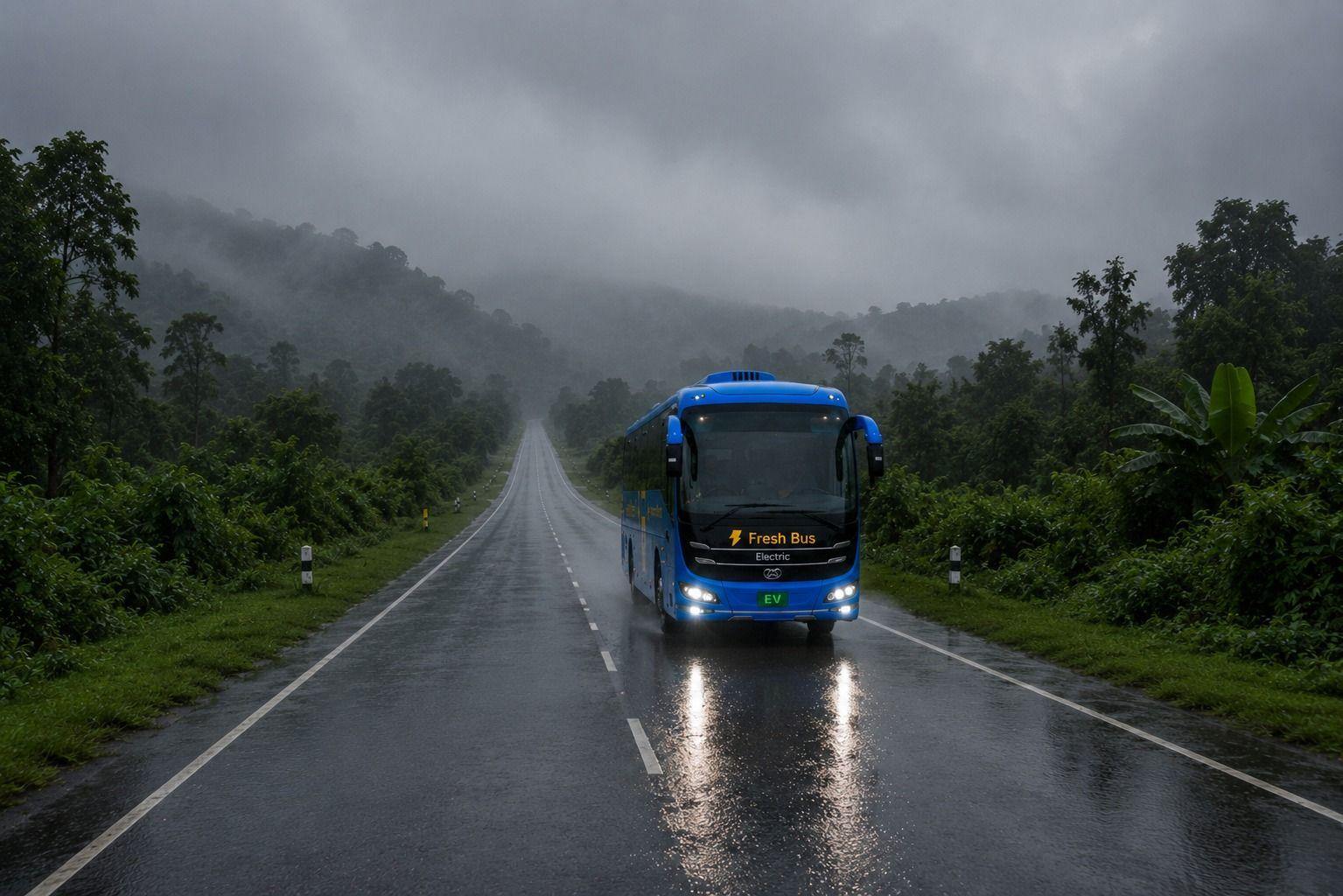 Enjoy Monsoon Road Trip from Bangalore to  Coimbatore By Bus